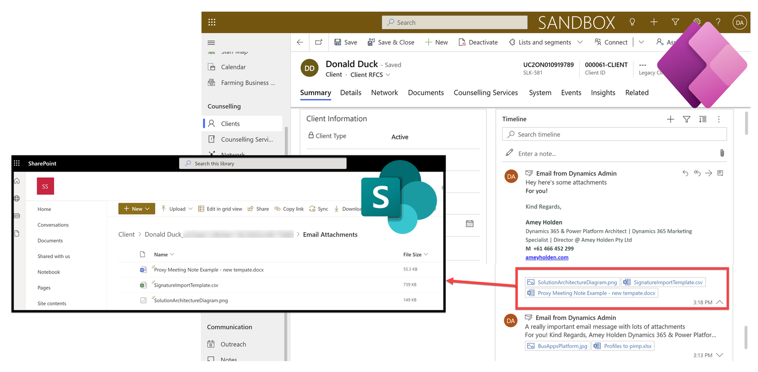 Sync Dataverse Email Attachments to SharePoint using Power Automate