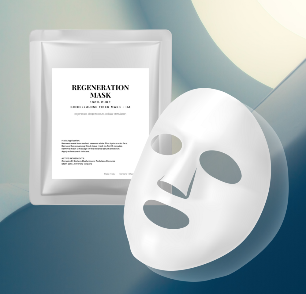 Regeneration Biocellulose Mask.   Professional grade mask for all skin types.