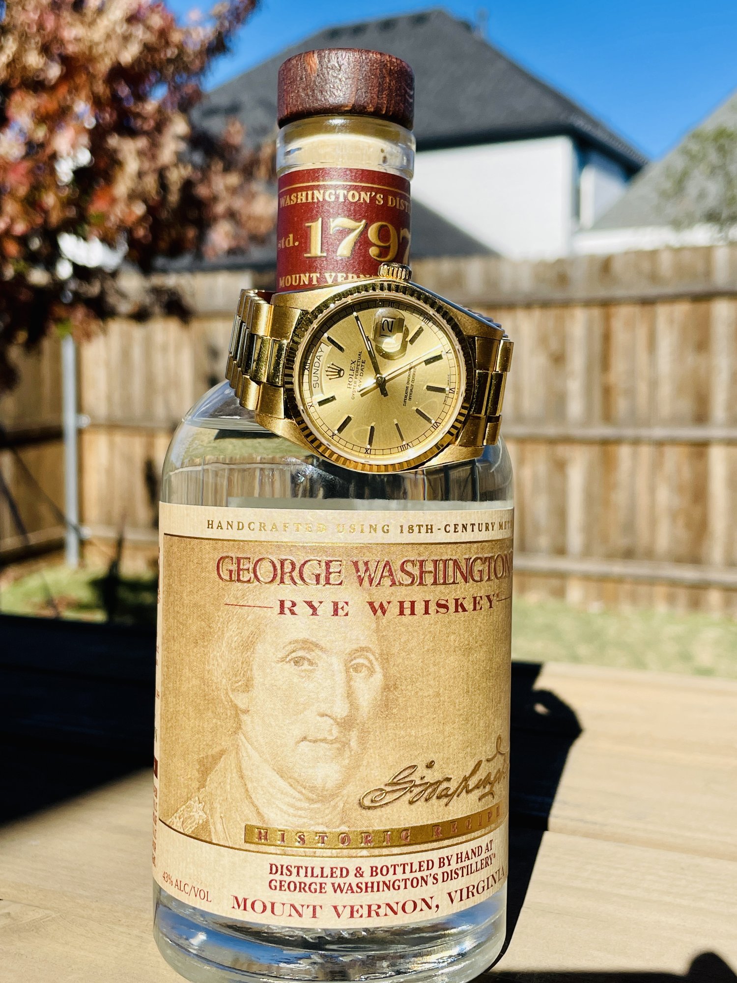 George Washington Rye And Rolex Day