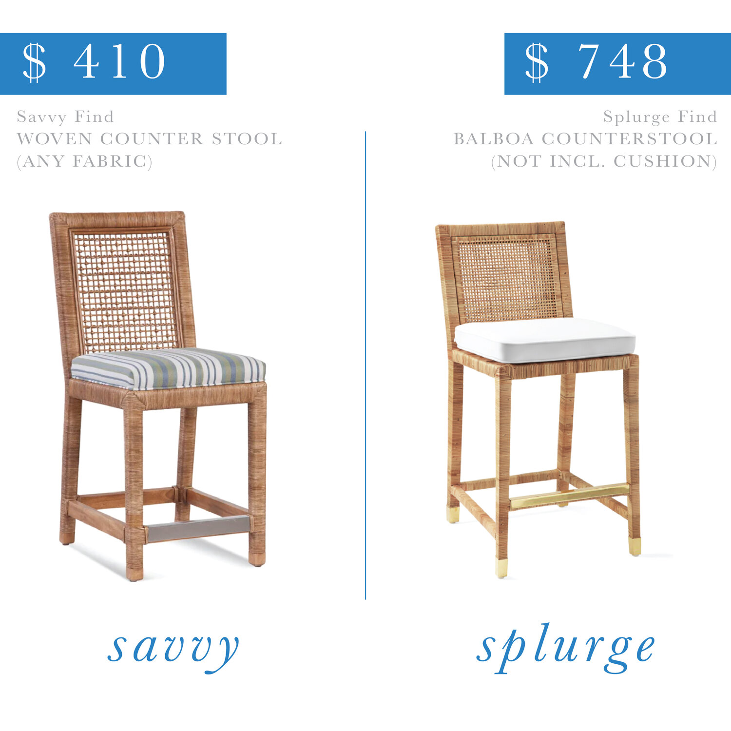Balboa Counter Stool Serena and Lily Dupe — Follow the Find