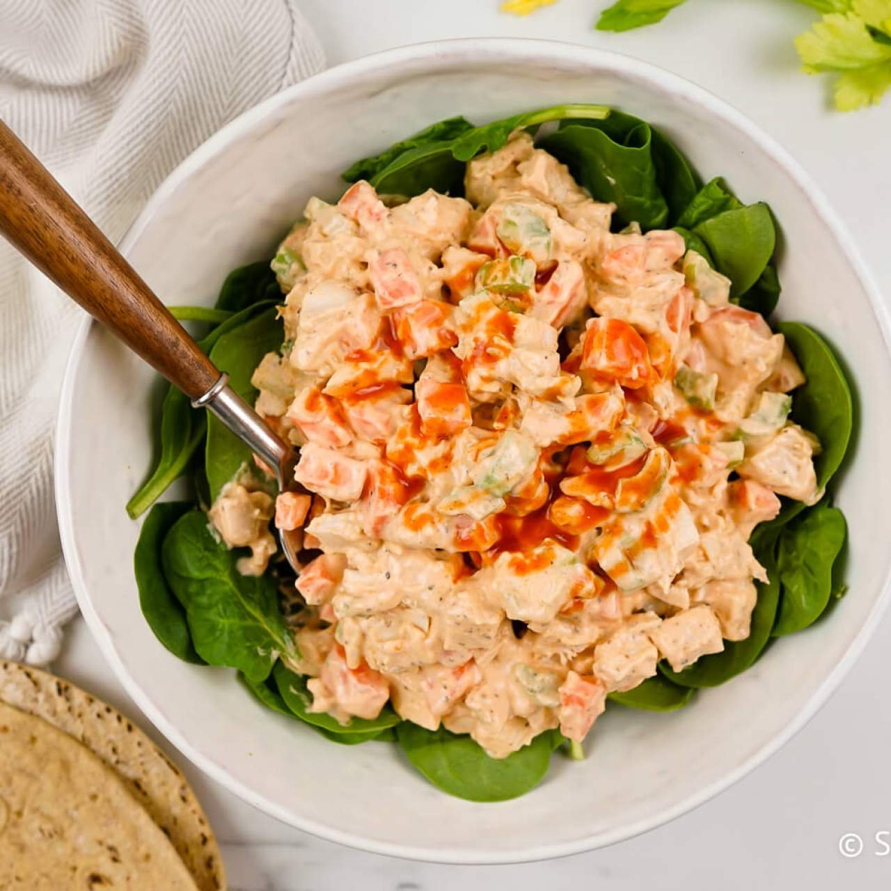 Buffalo Chicken Salad By the Pound (DAIRY) — Fit Fresh Fast Healthy ...