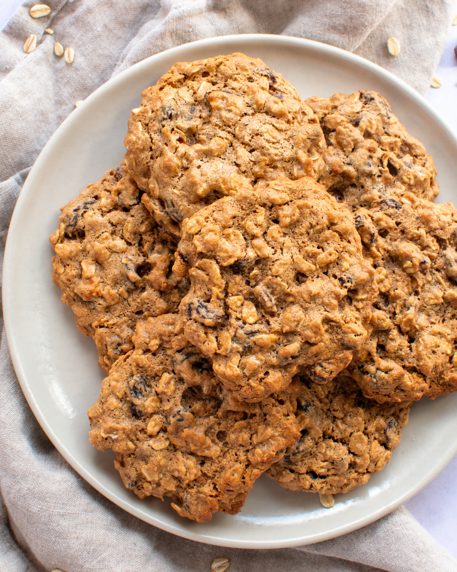 Super Chewy Vegan Oatmeal Raisin Cookies with Cashew Butter — Teo's ...