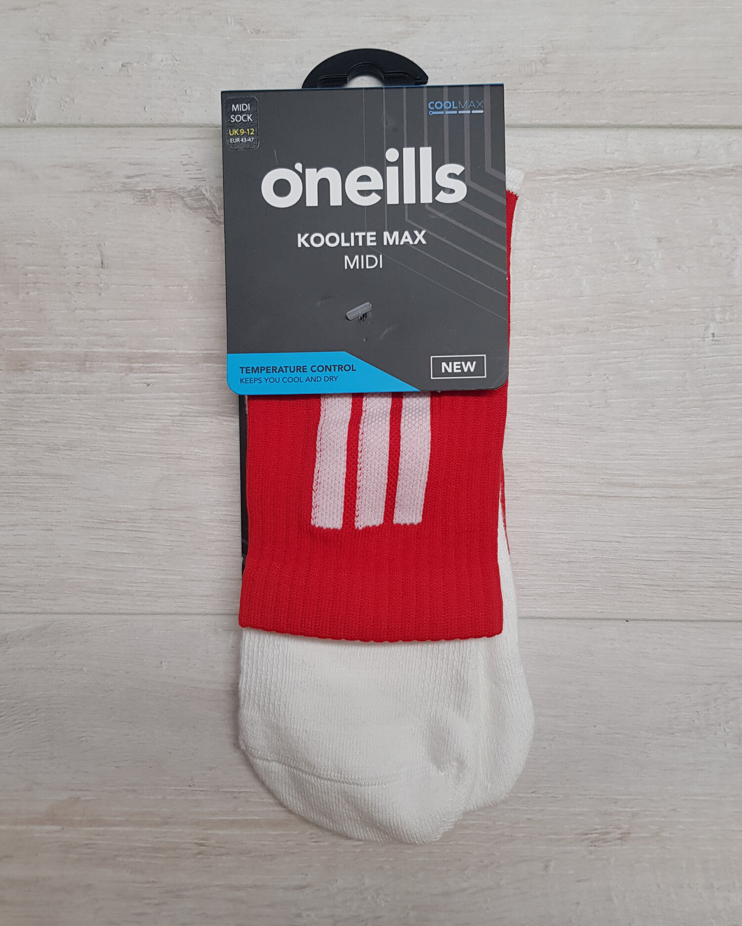 NEW O'Neill's Koolite MAX Midi Sock - Red/White — Begley's Sports