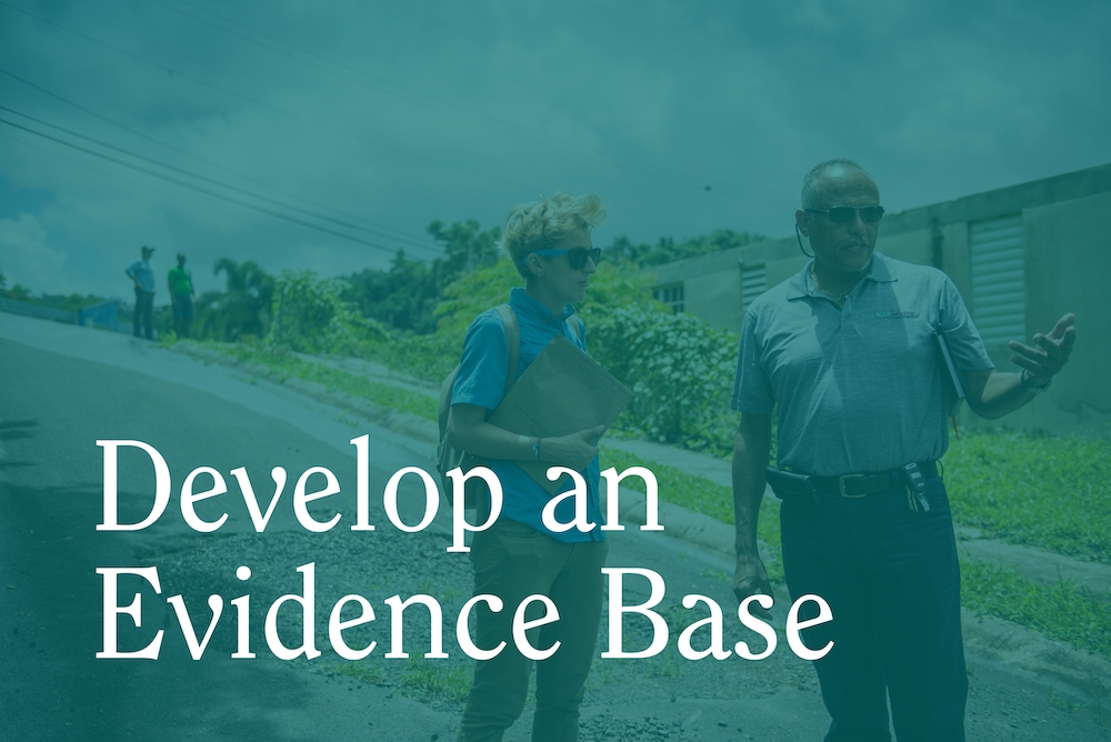 Develop an Evidence Base