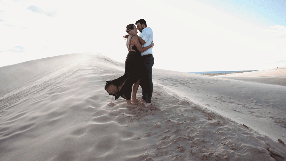 Silver Lake Sand Dunes Engagement Session