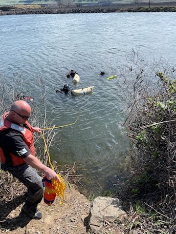 SCSO Dive Team Goes "Dumpster Diving" in Little Spearfish Lake — Columbia Community Connection News Mid-Columbia Region