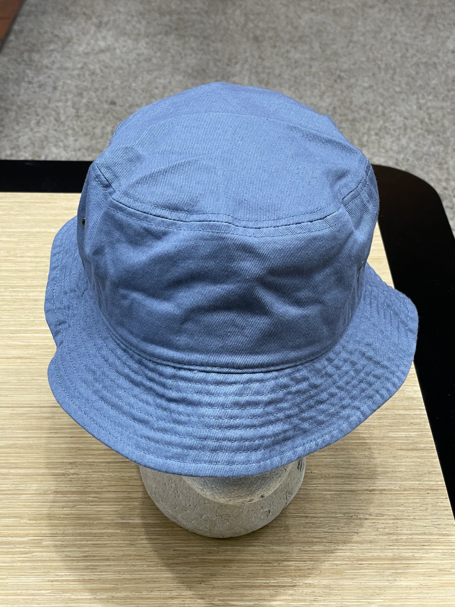 SOLID COTTON BUCKET HAT MID BLUE — Hats N Stuff