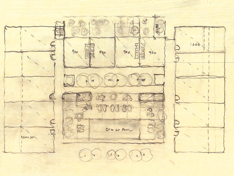 mezzanine floor plan sketch