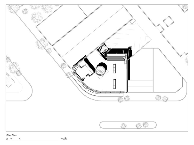 site plan architectural drawing bird's eye view
