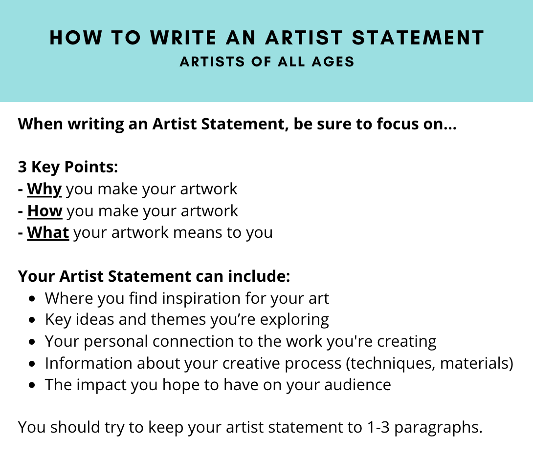 FREE How to Write an Artist Statement, All Ages — VISIONARY ART