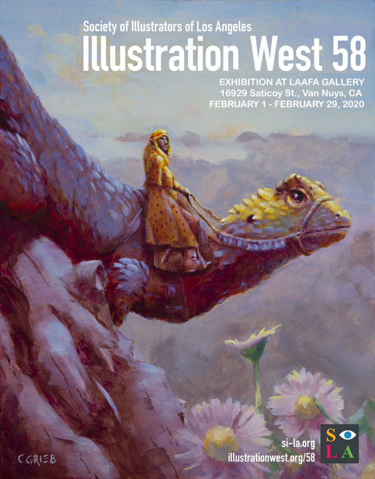 Illustration West 58 Opening Night – Feb. 1, 2020 at LAAFA Gallery 7 pm