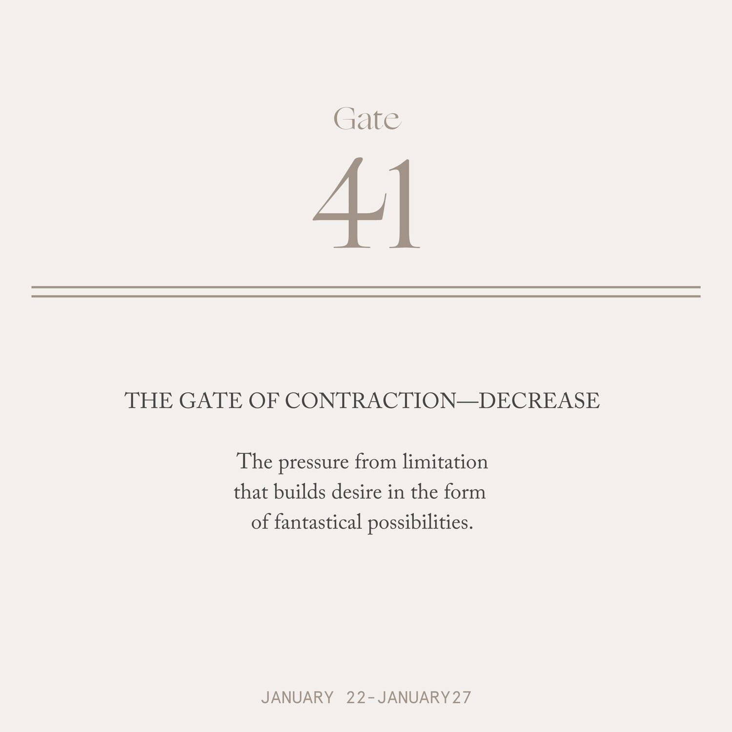 The Human Design New Year—Gate 41 — Honored Body