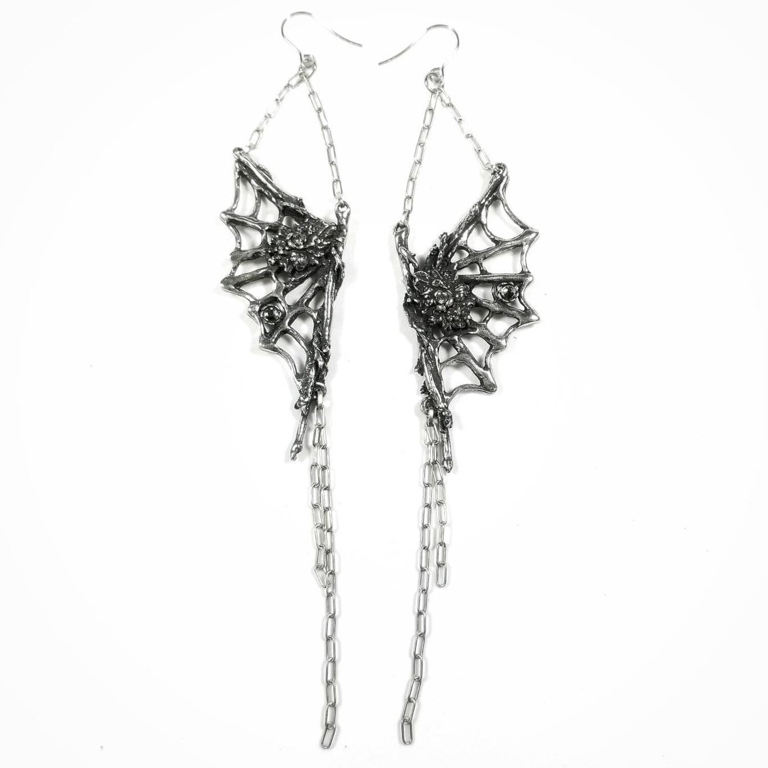 Spiderweb chandelier earrings | Martha Rotten