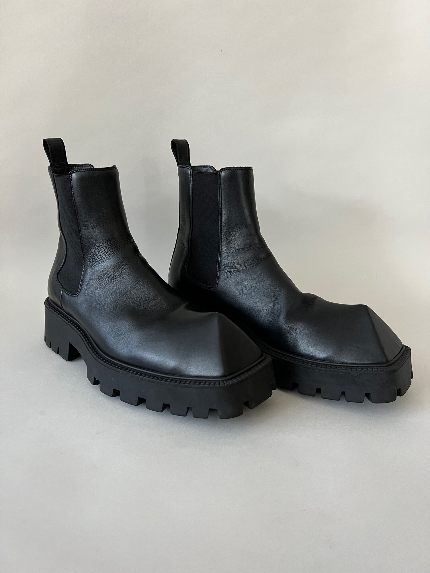 Balenciaga Leather Rhino Platform Boots — CONSUMED