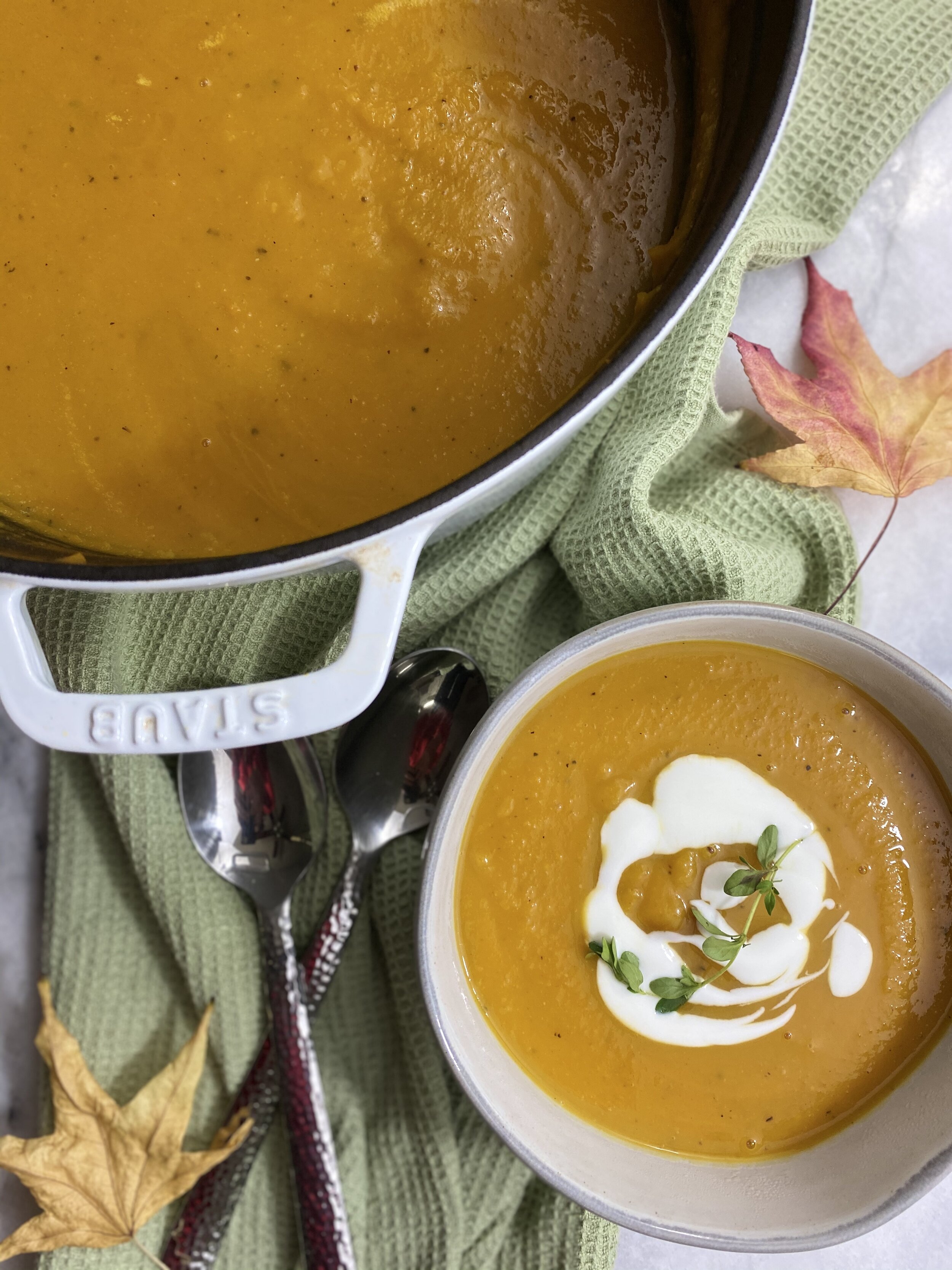 ROASTED BUTTERNUT SQUASH SOUP