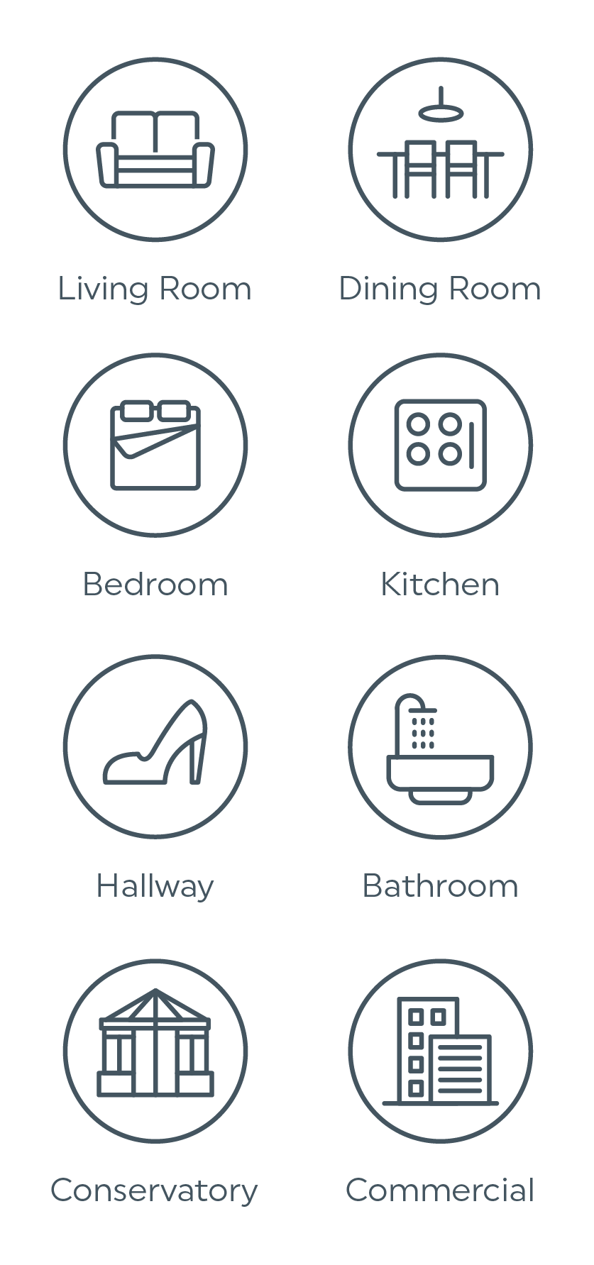 room icons mobile