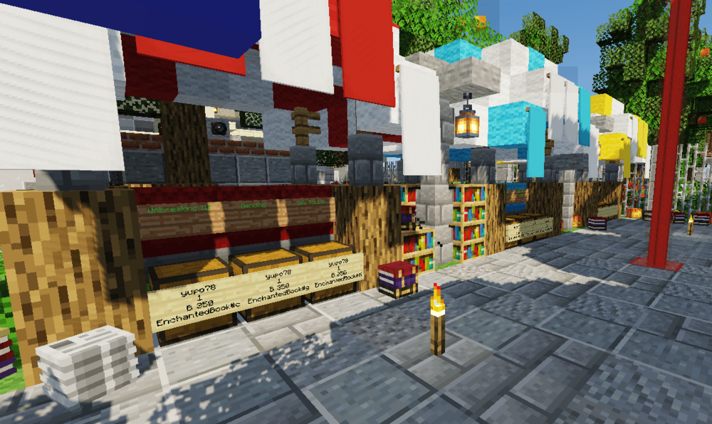 Yupo78’s shop on the previous version of Corbacraft.