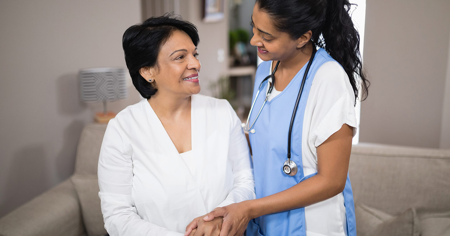 nurse with patient