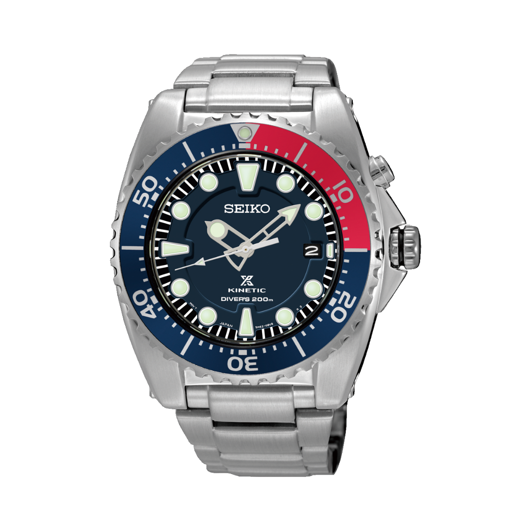 Seiko Gents Prospex Kinetic Divers Pepsi Bezel - SKA759P1 — The Jewellery &  Watch Company