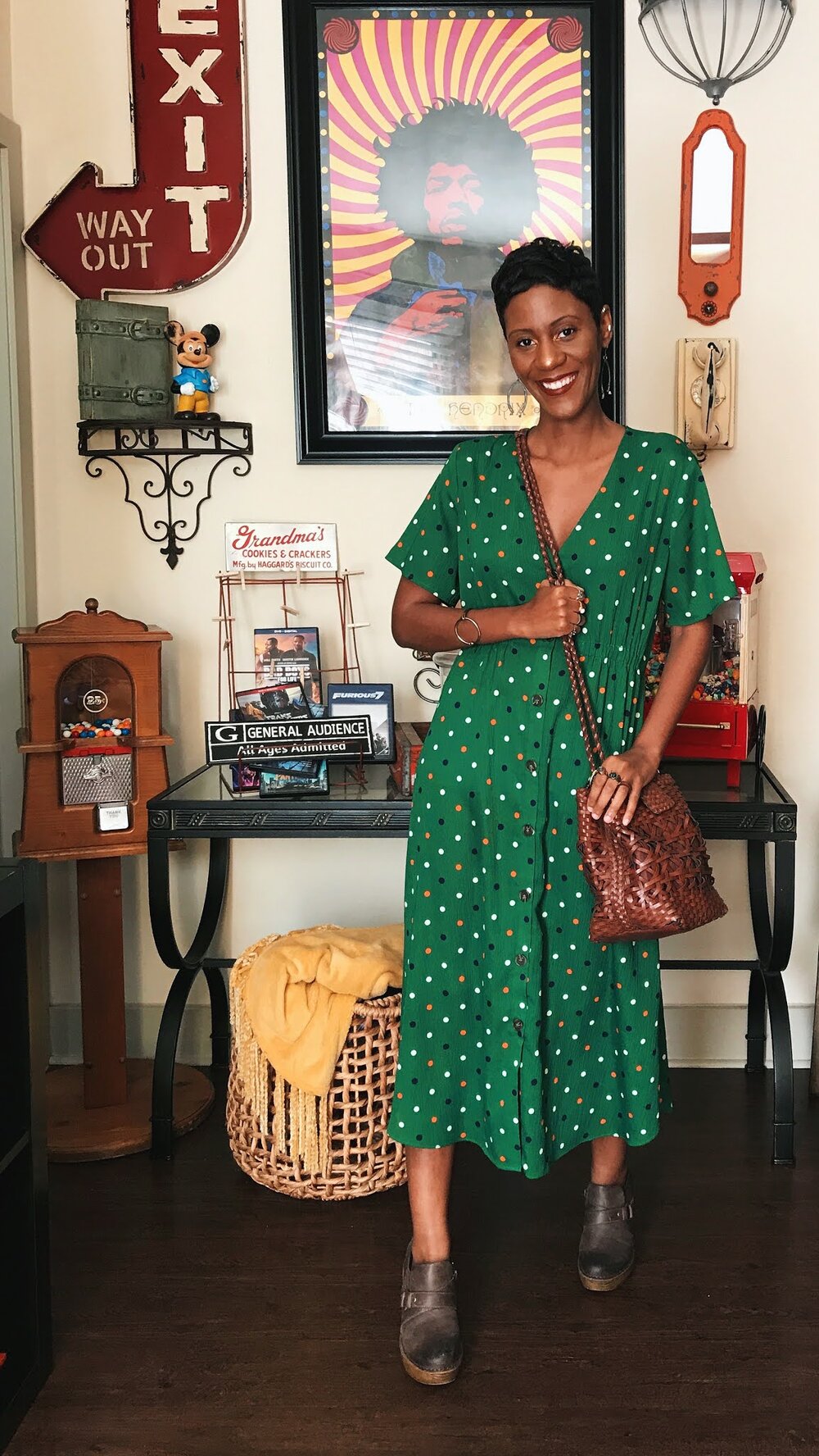 Green Polka Dots And Thrifted Finds