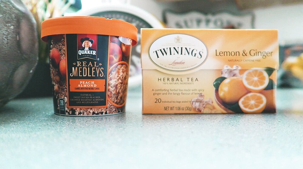 Quick Breakfast Goodie: Lemon Ginger Versus Peach Almond