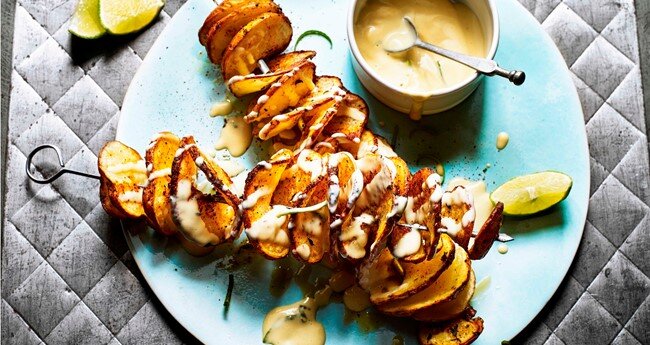 Tornado Twister Potatoes with zingy Lime Mayonnaise — Sizzle Show & Store