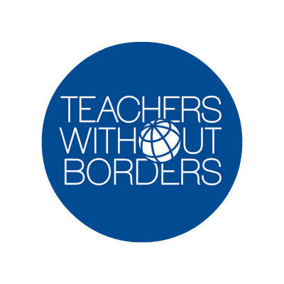 Teachers Without Borders Logo Globe for the O in Without