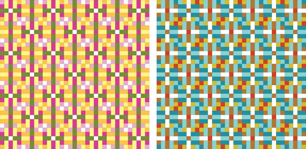 colourways for Lockstep quilt