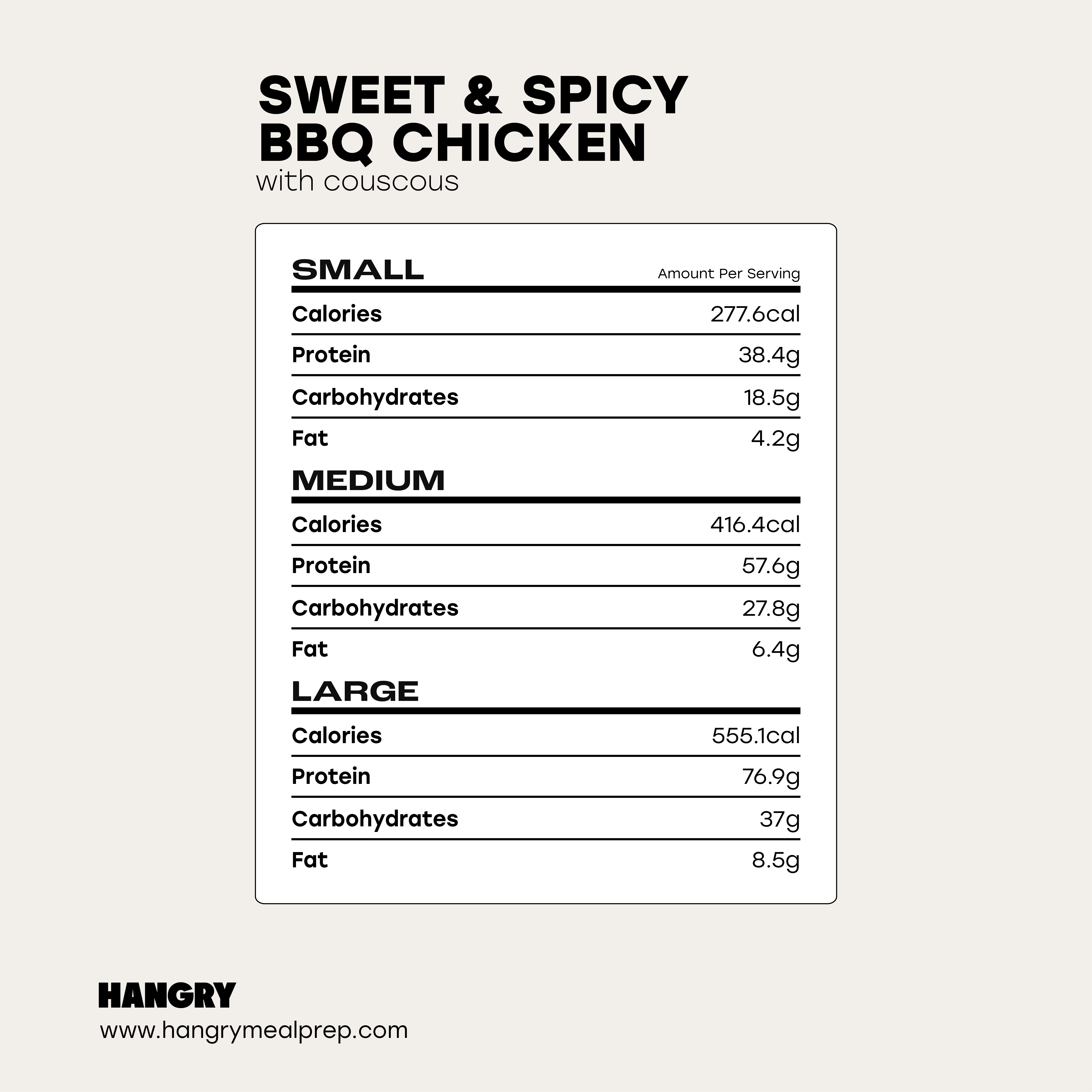 Sweet & Spicy BBQ Chicken Macros