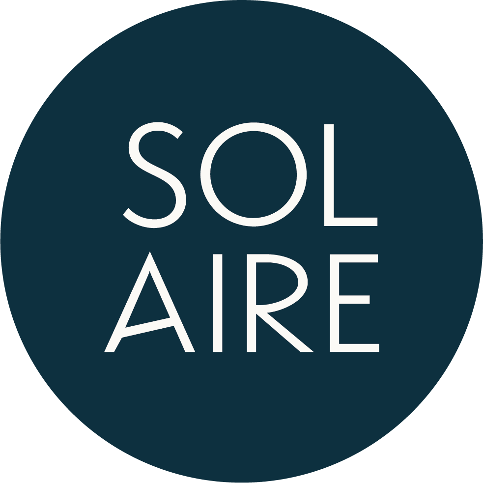 Solaire Lighting Logo Light Blue