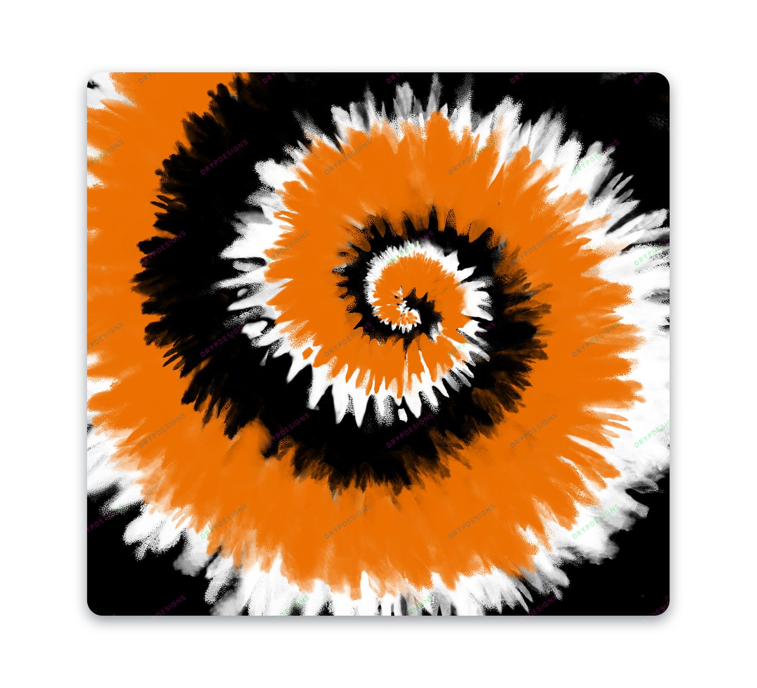 Black + Orange Halloween Tie-Dye Background Digital Paper — drypdesigns