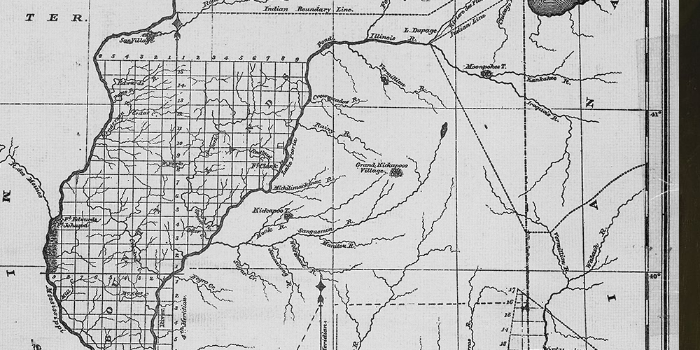 Black and white map of hte Adams-Onis Treaty