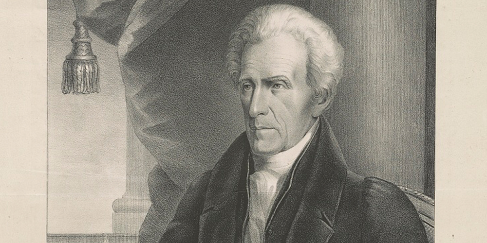 Drawing of President Andrew Jackson