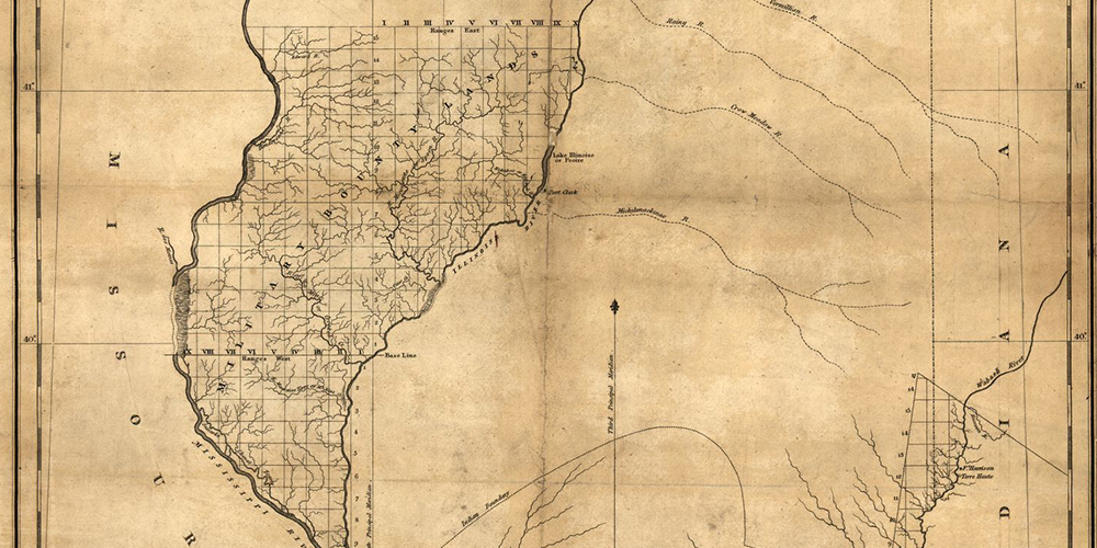 Map depicting land where Native people were relocated to out west