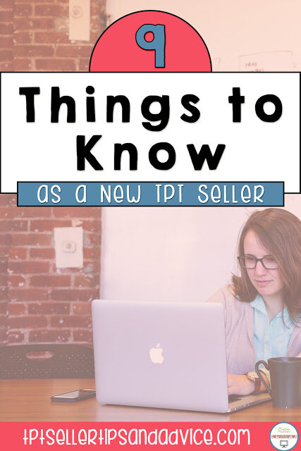 9 Things to Know as a New TPT Seller Image of woman sitting at laptop working