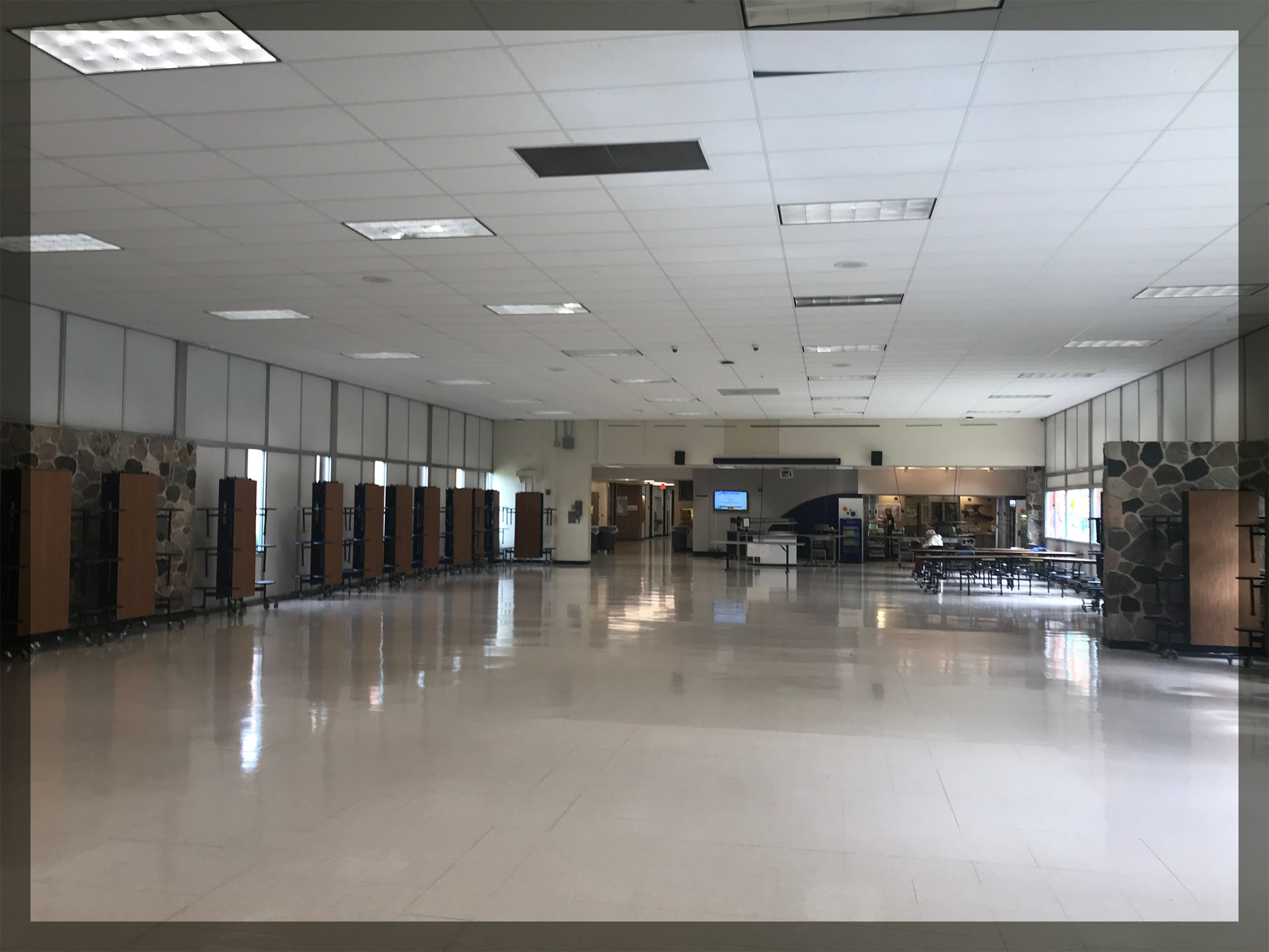 WHITNALL HS CAFETERIA - BEFORE