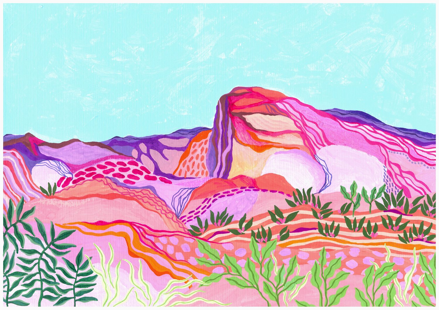 Desert Mountains Art Print — RUBY MAYA STUDIO