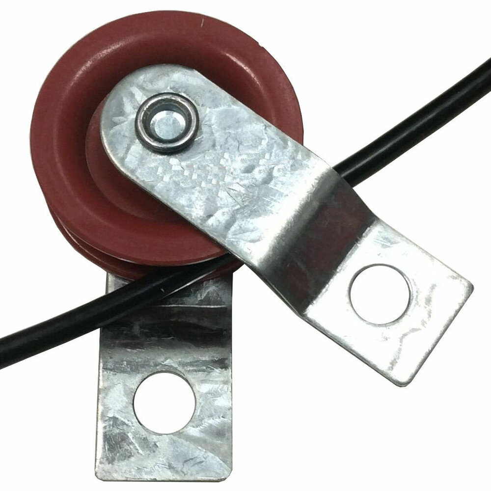 100  1-3/4" Nylon Pulleys with Split Bracket for Sports Netting Batting Cages 