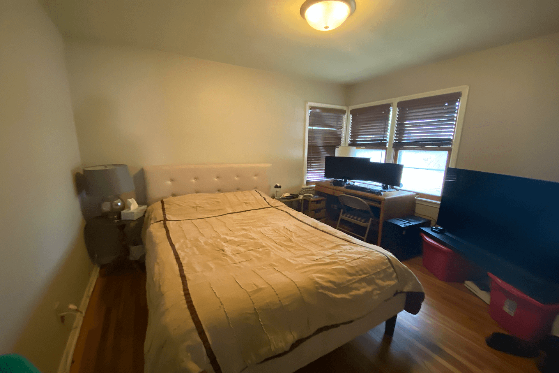 simple staging bedroom 1 before