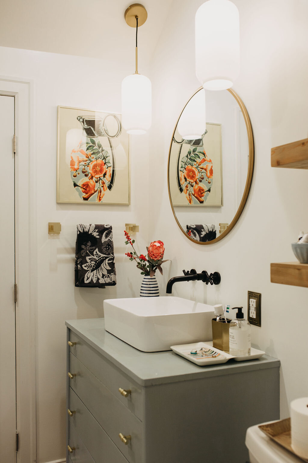 Modern Eclectic Bungalow Bathroom Renovation: Before + After — Gathered ...