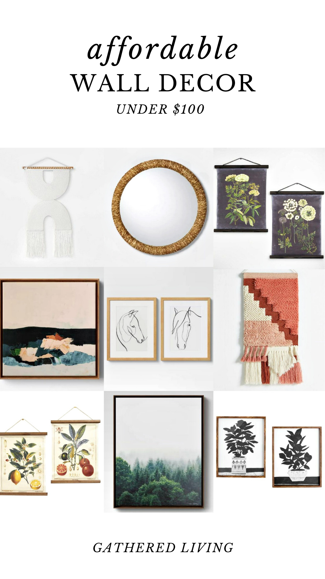 Affordable Wall Decor Roundup — Gathered Living