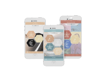 Three phones showcasing the WorkPilots app