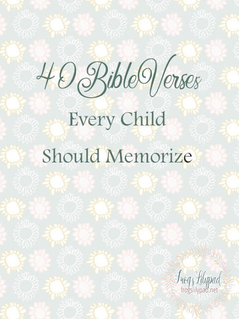40 Bible Verses Every Child Should Memorize