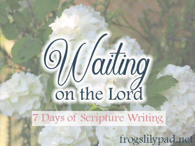Learning to wait can be hard. Our blessings will abound when we learn to wait upon the Lord. 7 Days of Scripture Writing included.
