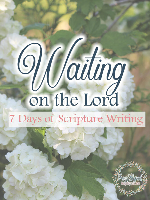 Learning to wait can be hard. Our blessings will abound when we learn to wait upon the Lord. 7 Days of Scripture Writing included.