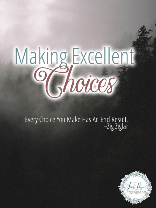 Making Excellent Choices #decisions #faith #life