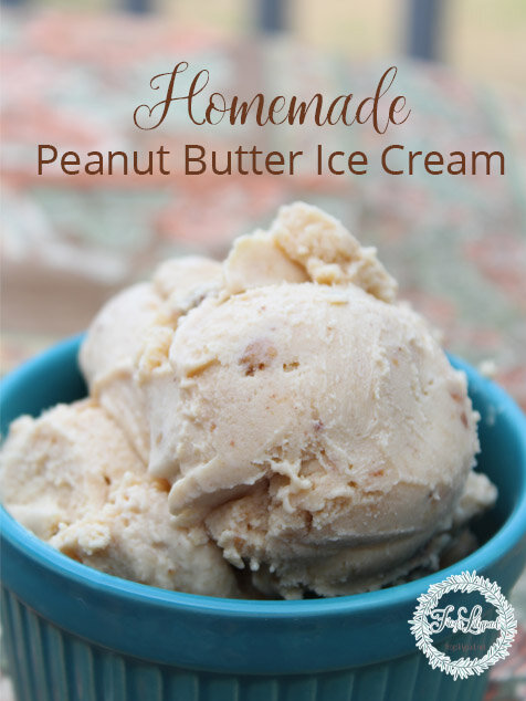 Homemade Peanut Butter Ice Cream