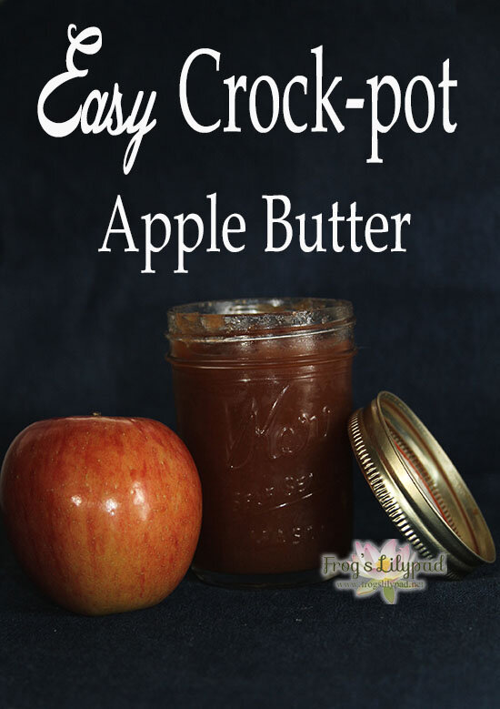 Frog's Lilypad -Easy Crock-Pot Apple Butter: dump everything (apples, sugar, and cinnamon) in and cook over night. Voila! You'll wake to yummy apple butter.