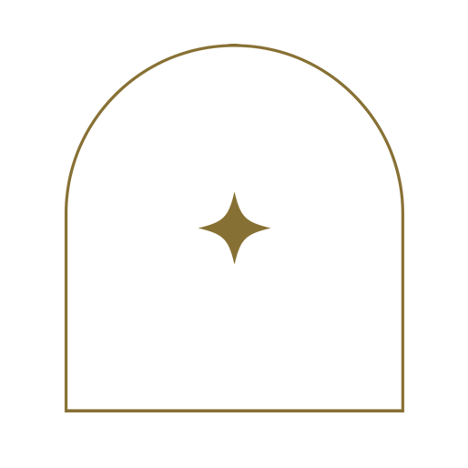 icon of door with illuminated sparkle in center