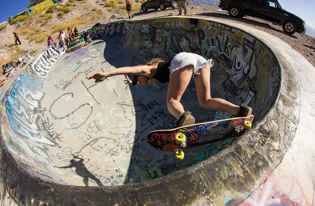 Topless Skateboarding